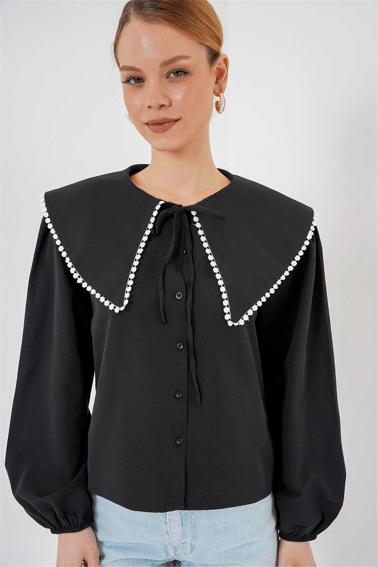 Bigdart 20314 Siyah Kadın Gömlek