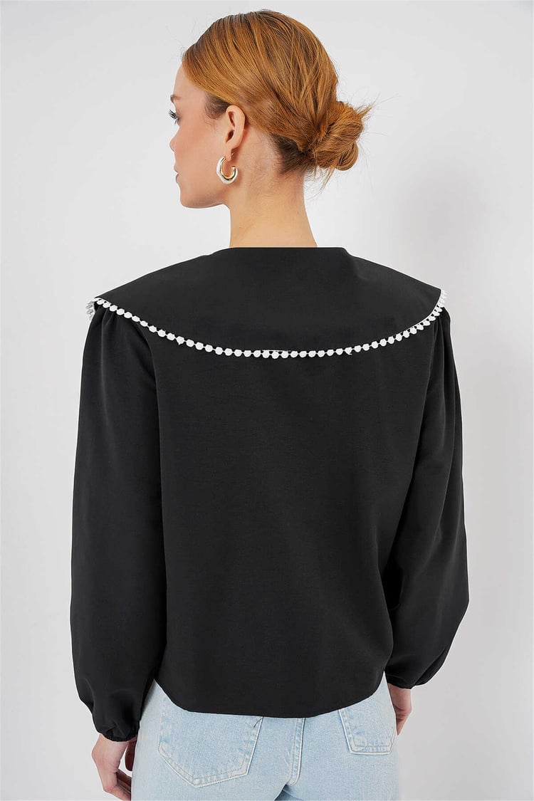 Bigdart 20314 Siyah Kadın Gömlek