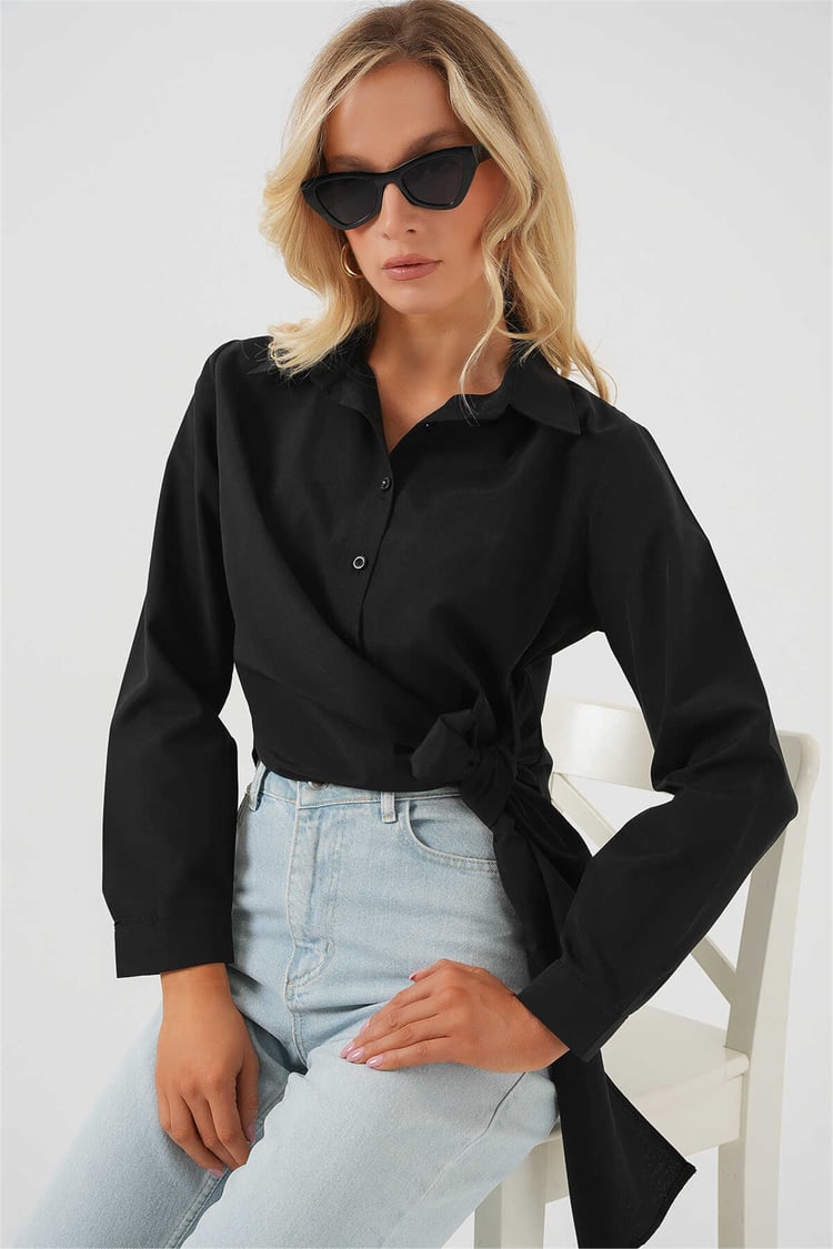 Bigdart 20325 Siyah Kadın Gömlek