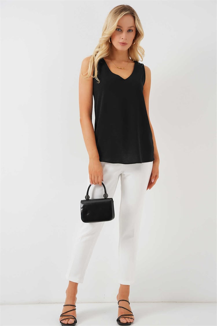 Bigdart 950 Bıskuvı Kadın Sıfır Kol Bluz