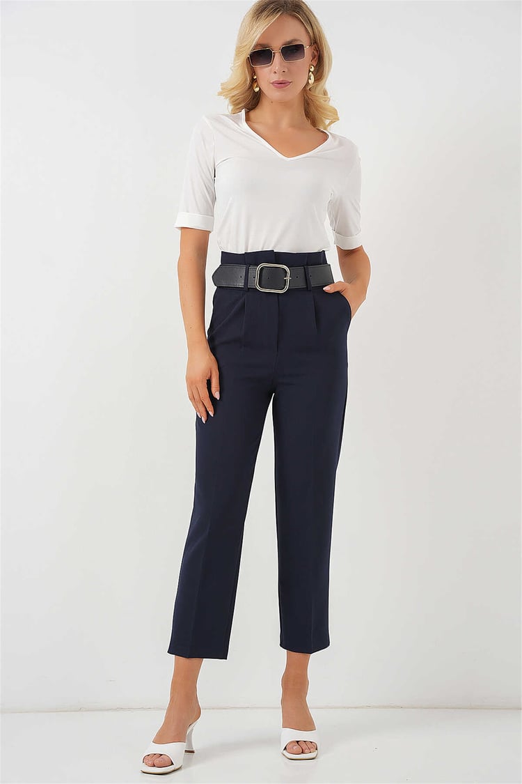 Bigdart Y26 6556 Laci Kemerlı Kumas Pantolon 36-44