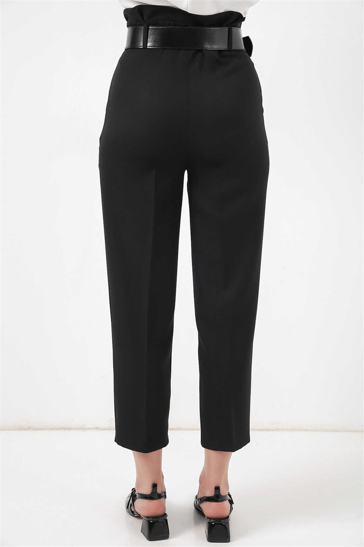 Bigdart Y26 6556 Siyah Kemerlı Kumas Pantolon 36-44