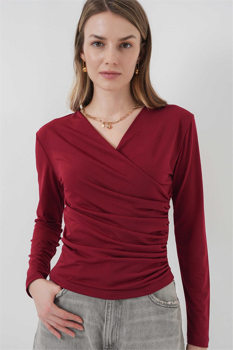 Bıgdart Y26 939 Bordo Kadın Bluz