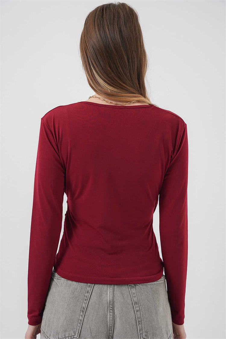 Bıgdart Y26 939 Bordo Kadın Bluz