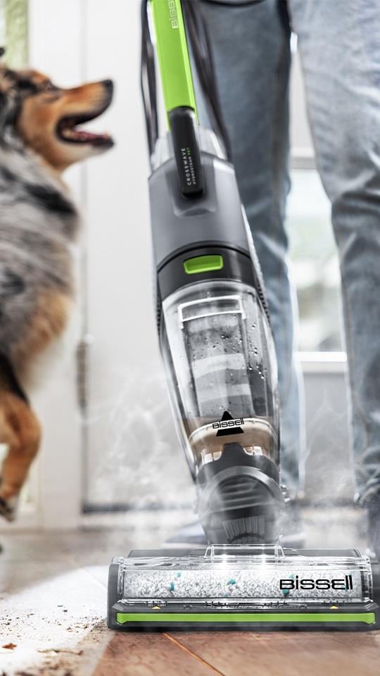Bissell CrossWave HydroSteam Pet Buharlı Dikey Süpürme ve Silme Makinesi