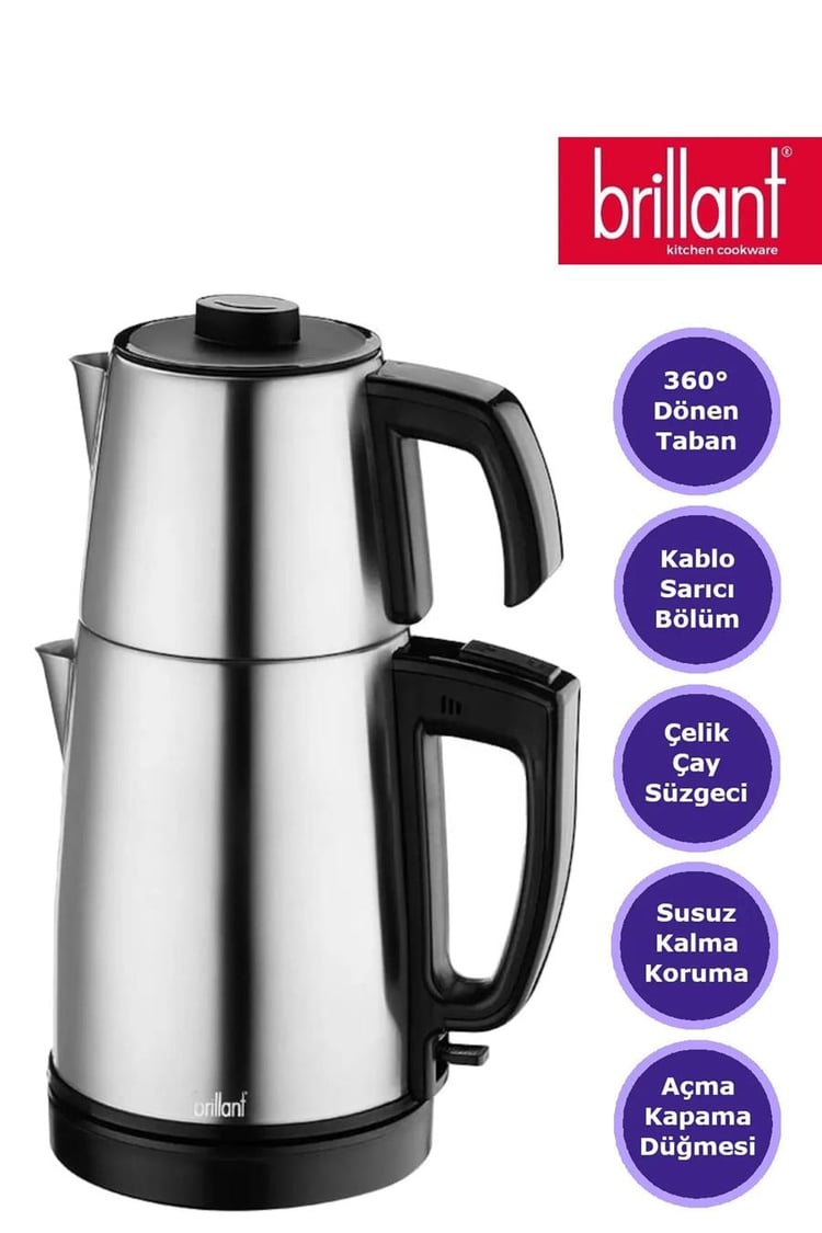 Brillant CS-5944 Çay Seti Navi İnox: Elektrikli