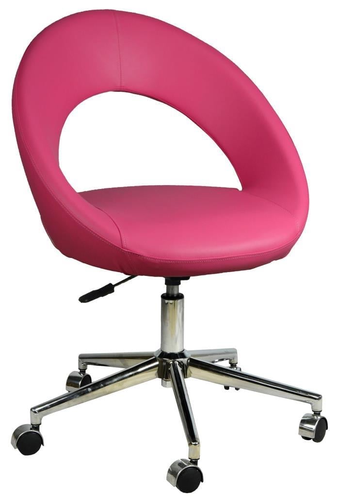 Bürocci Miranda Metal Ayaklı Çalışma Koltuğu-Pembe-2222K0120
