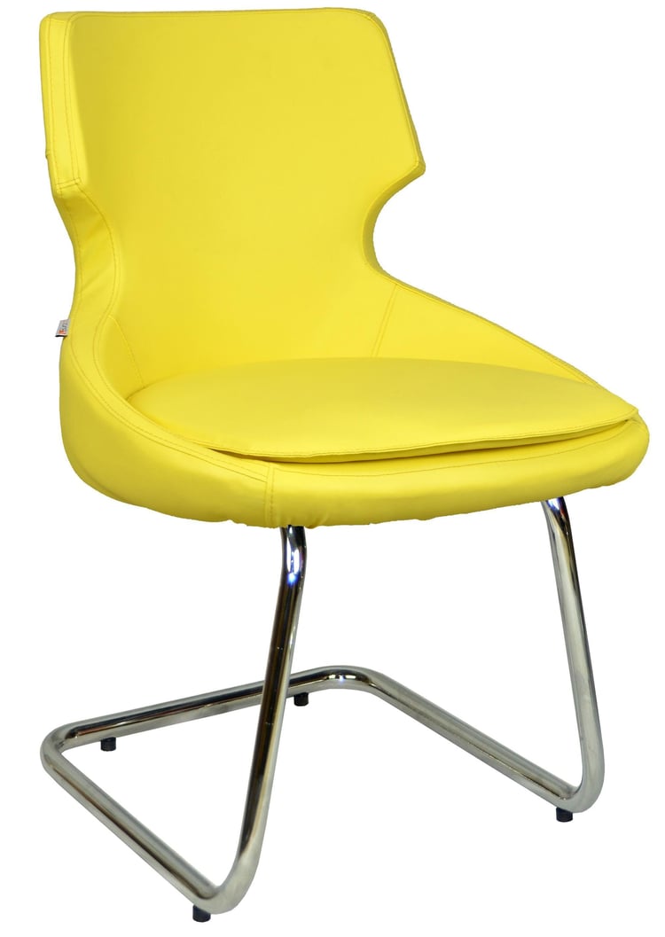Bürocci Zaga Metal Ayaklı  Misafir Koltuğu-Sarı-2023J0113 