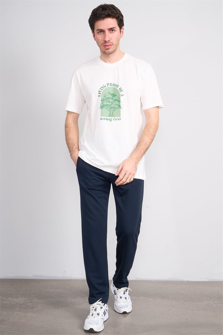 C.K Y26 7006 Mnt Lacivert Erkek 3 İp Şardonsuz Eşofman Alt