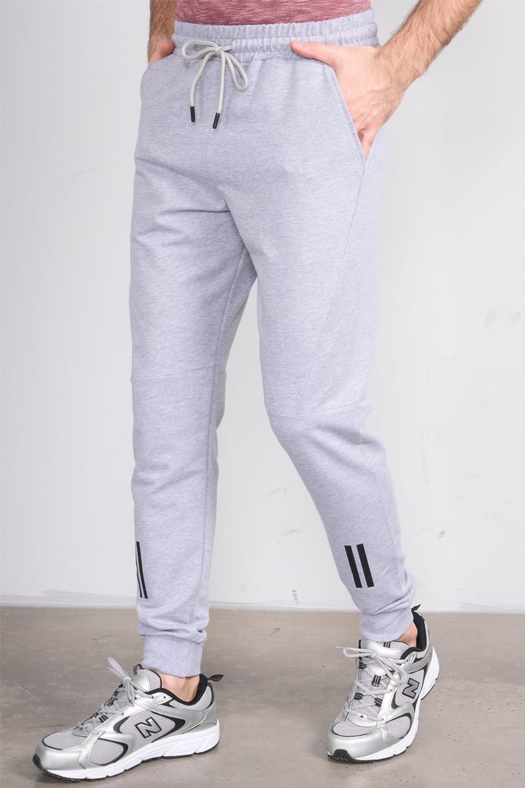 C.K Y26 7105 Mnt Gri Erkek Penye 2 İplik Eşofman Alt