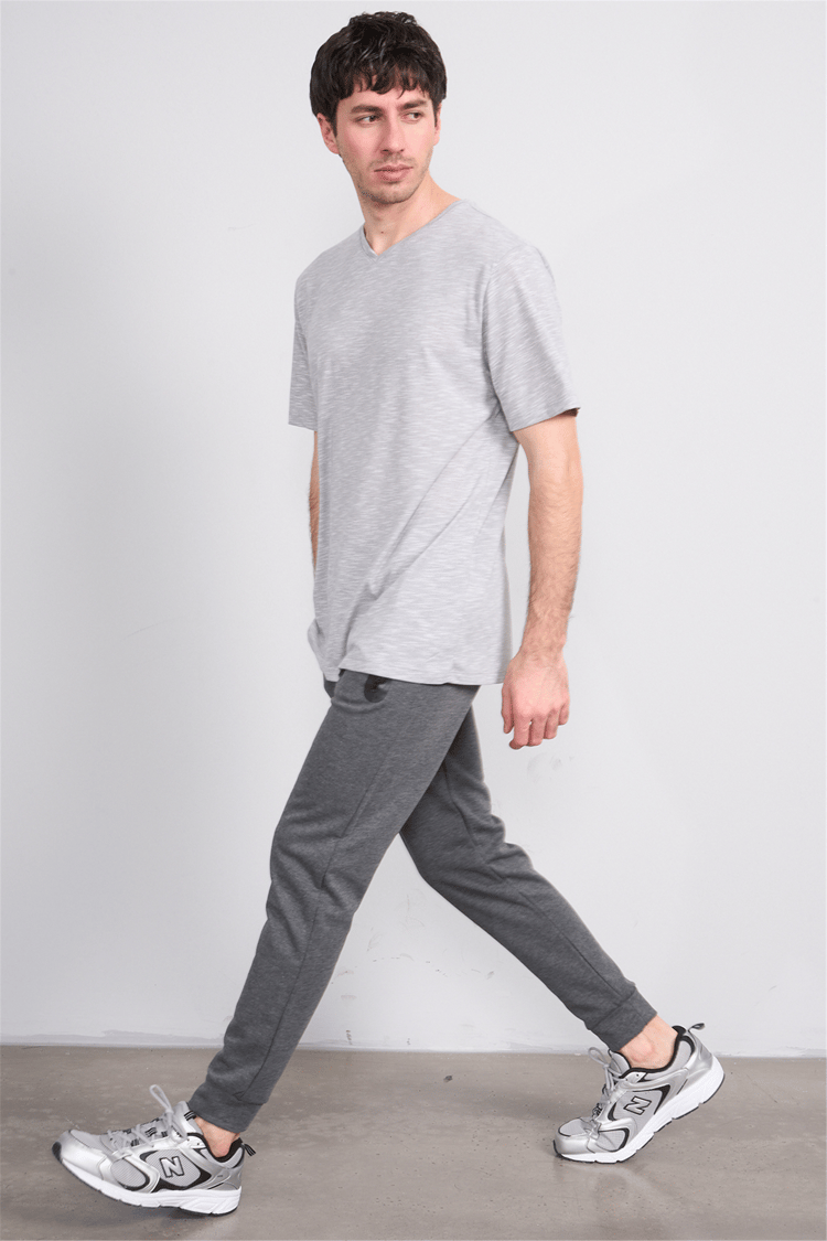 C.K Y26 6002 Mnt Antrasit Erkek Double Face Duz Paca Eşofman Alt