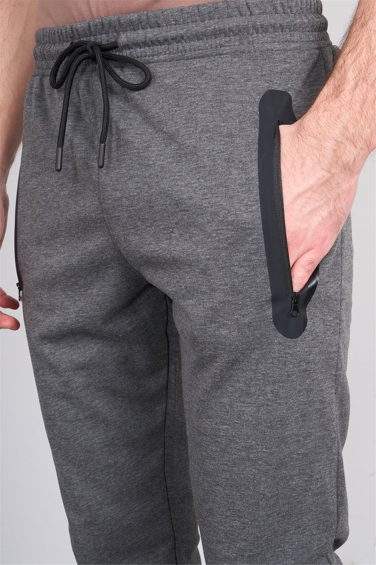 C.K Y26 6002 Mnt Antrasit Erkek Double Face Duz Paca Eşofman Alt