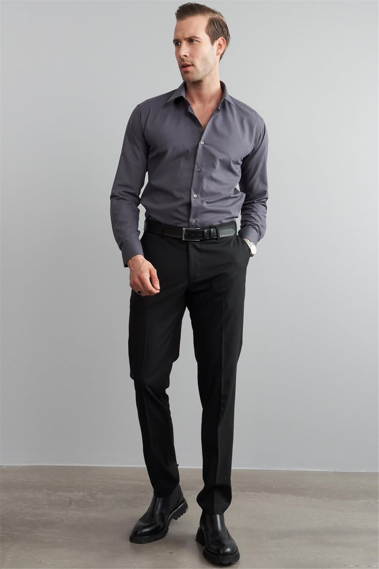 C.K G071 Mnt Erk Uzun Kol Gömlek Füme 4-6