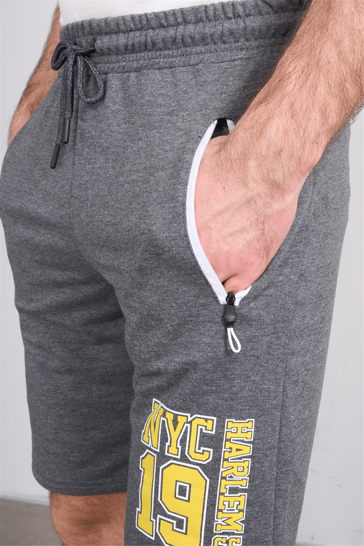 C.K Y26 1118 Mnt Antrasit Erkek Licrasız 2 İplik Short