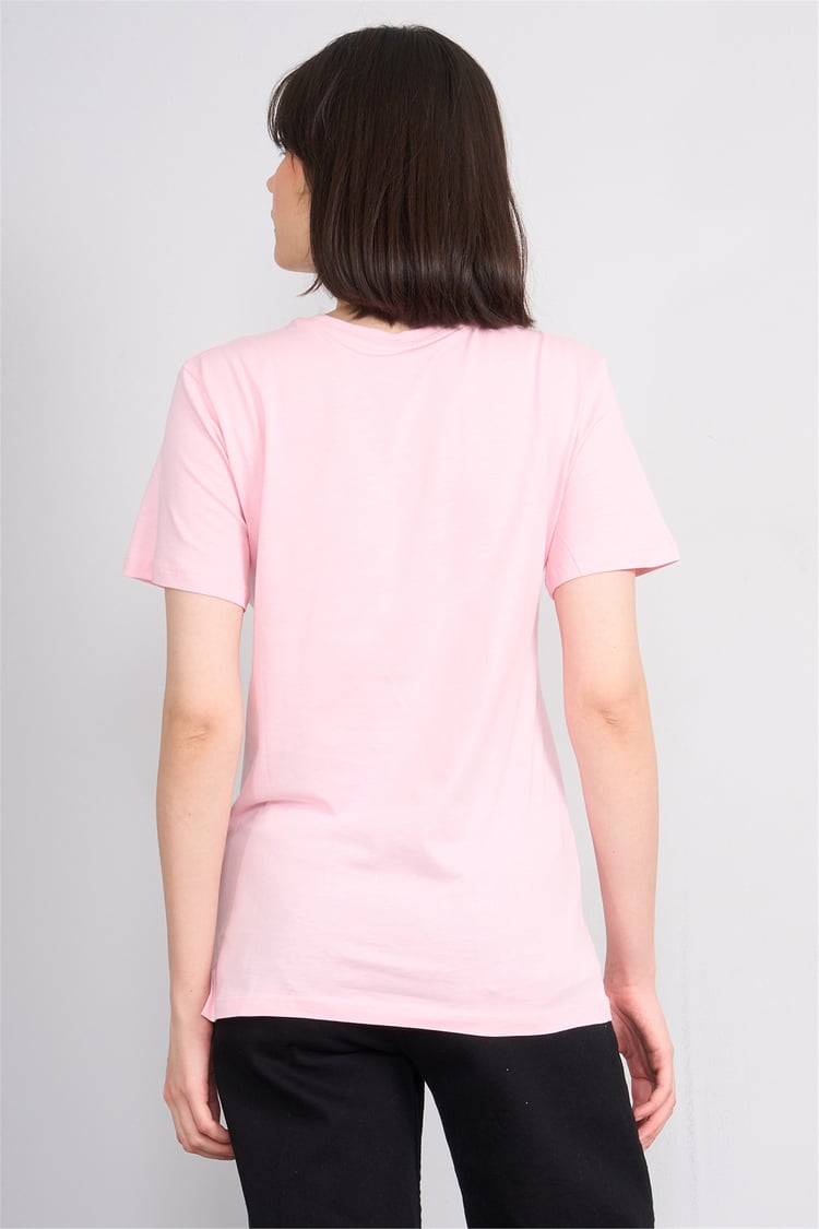 C.K Y26 8781 Fithit Byn B.Yk Regular Baskılı T-shirt A.Pembe