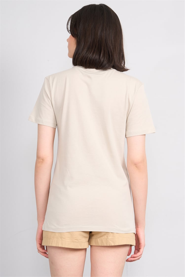 C.K Y26 8923 Fithit Byn B.Yk Regular Baskılı T-shirt Vizon