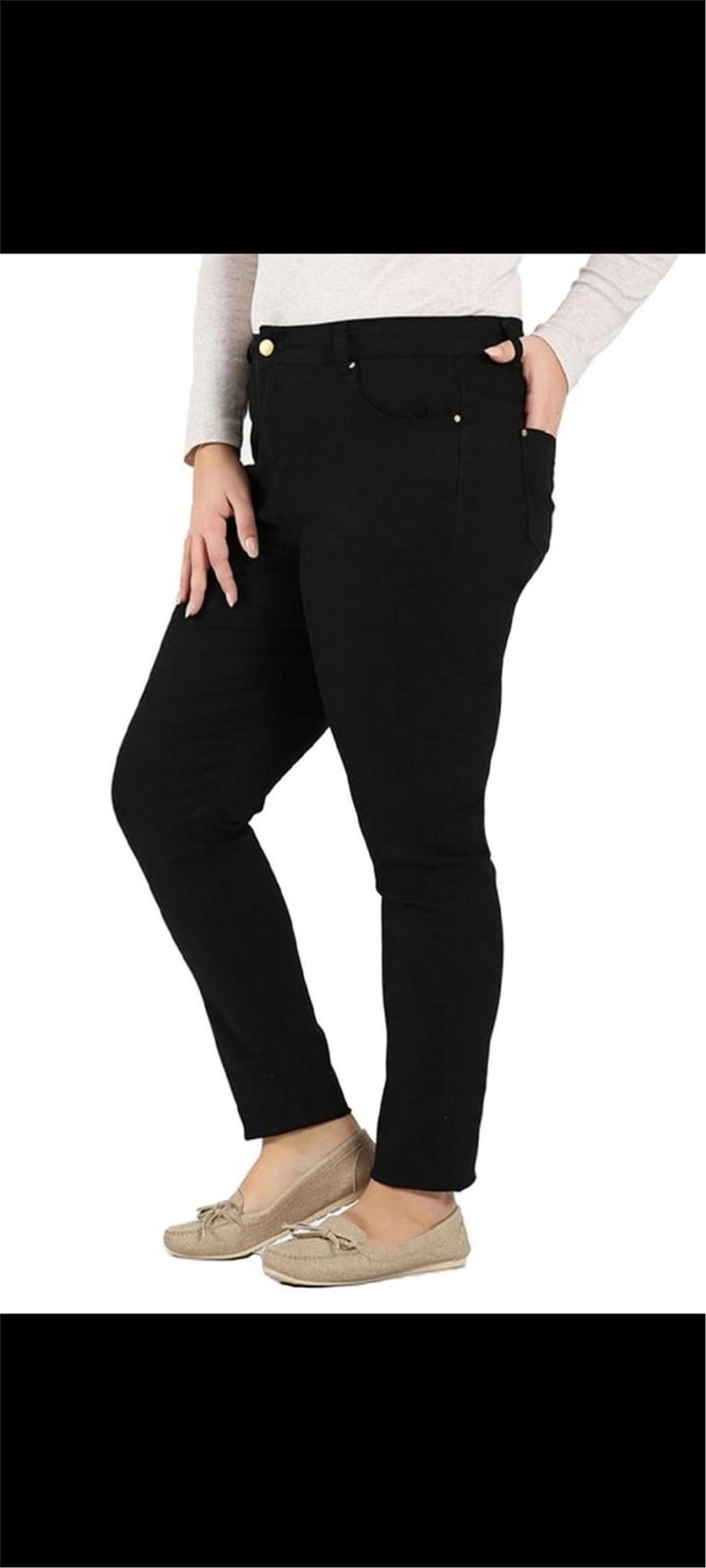 Canseven K26 1038 Sıyah Kadın Yuksek Bel 5 Cep Spor Kalıp Bılekte Dar Paca Lıkralı Pantolon