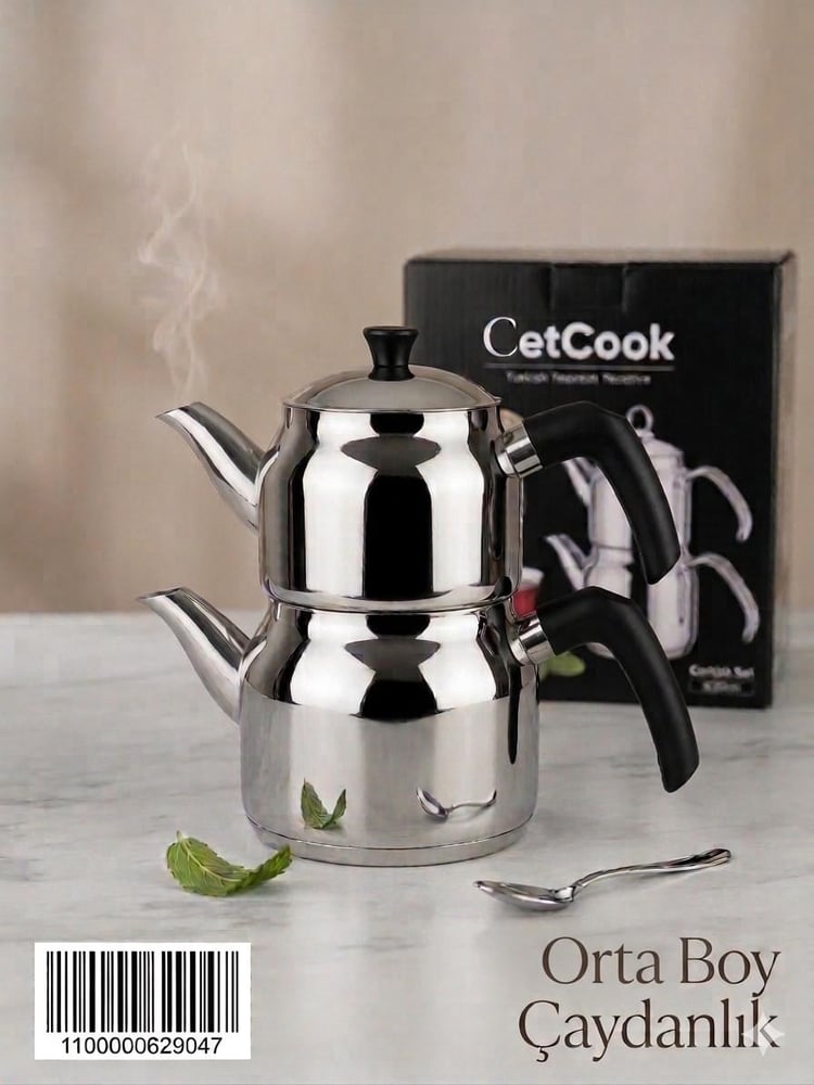 CETCOOK ELIT SIYAH BAKALIT KULP ORTA BOY CAYDANLIK