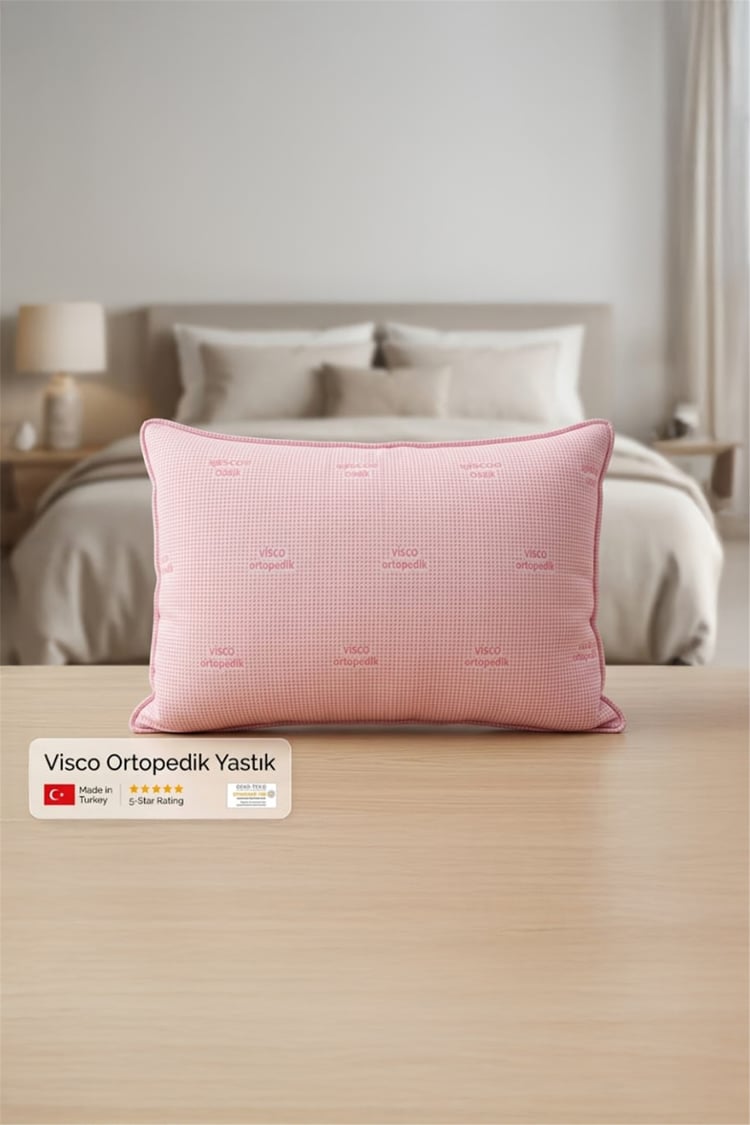 Çethome 50X70 CM 1000 Gr Visco Yastık Pembe