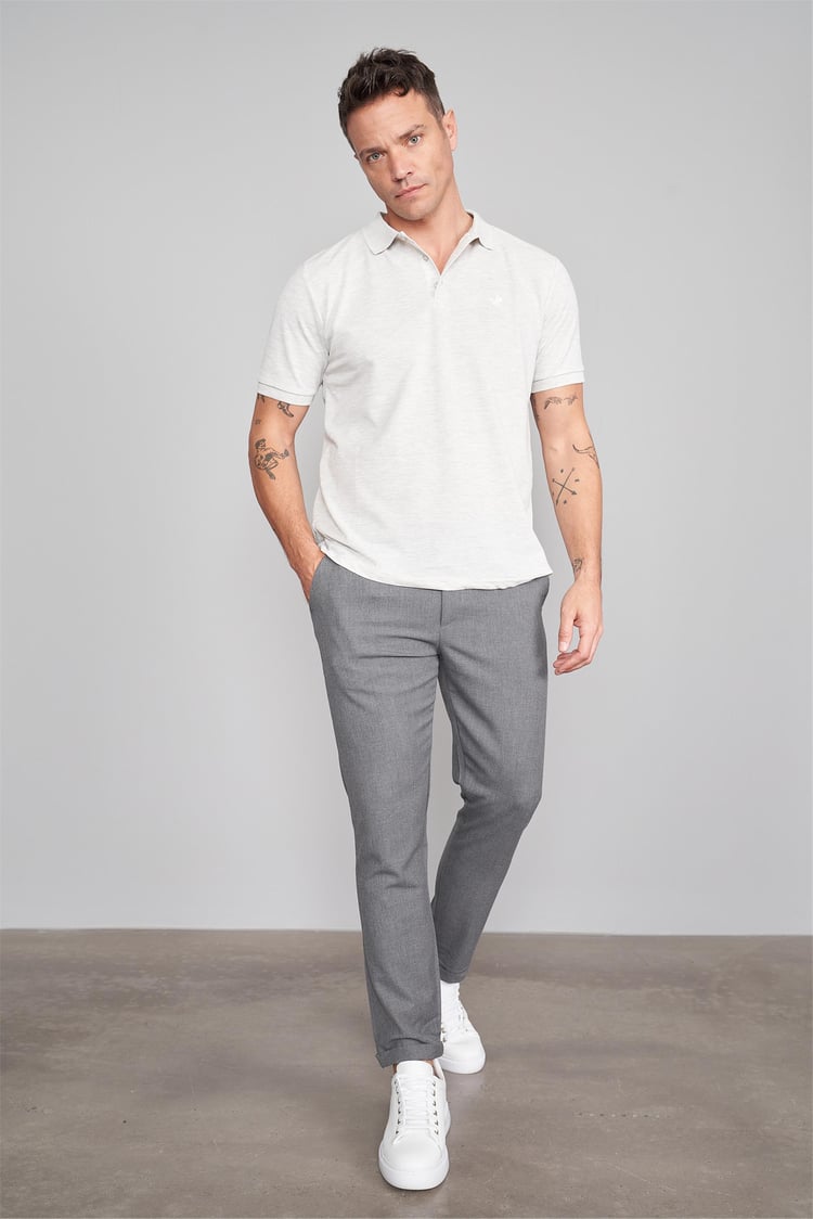 Çetinkaya 2742 Polo Yaka Pike T-Shirt Karmelanj %100 Pamuk