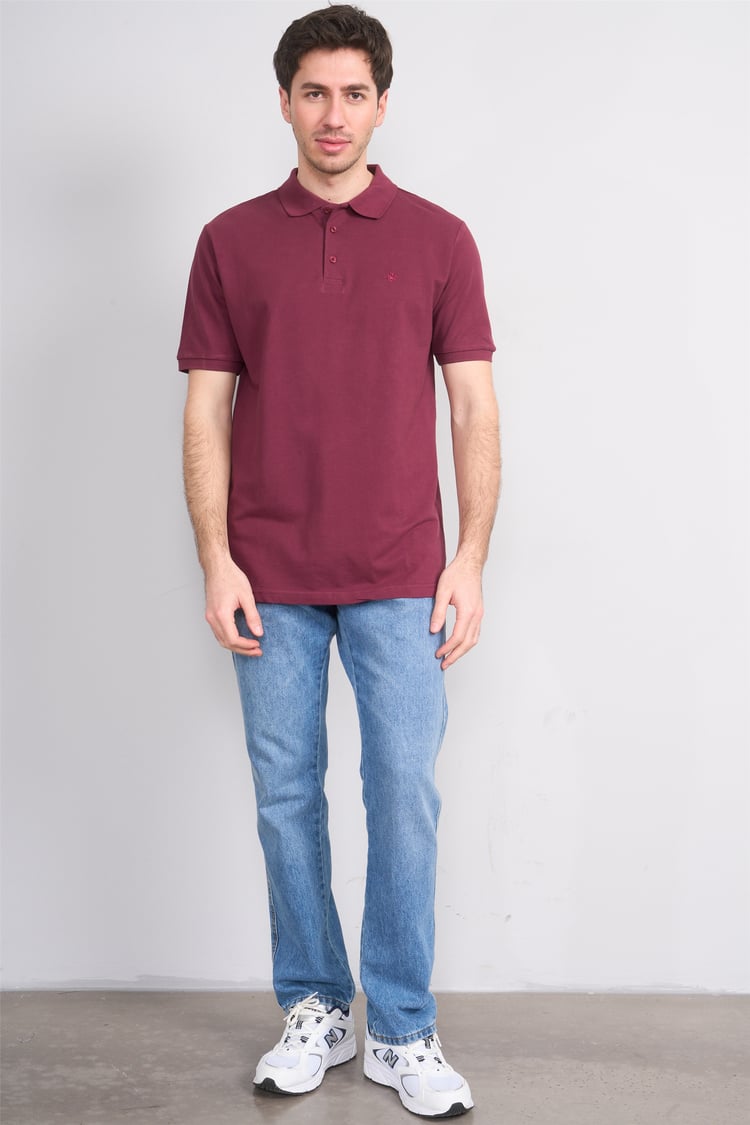 Çetinkaya Chester Polo 2742 Polo Yaka Regular Pike T-shirt Mürdüm