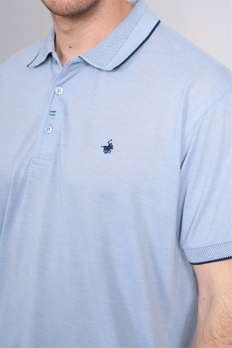 Çetinkaya Chester Polo 4732 Polo Yaka Regular Düz Pike T-shirt Bebe Mavi