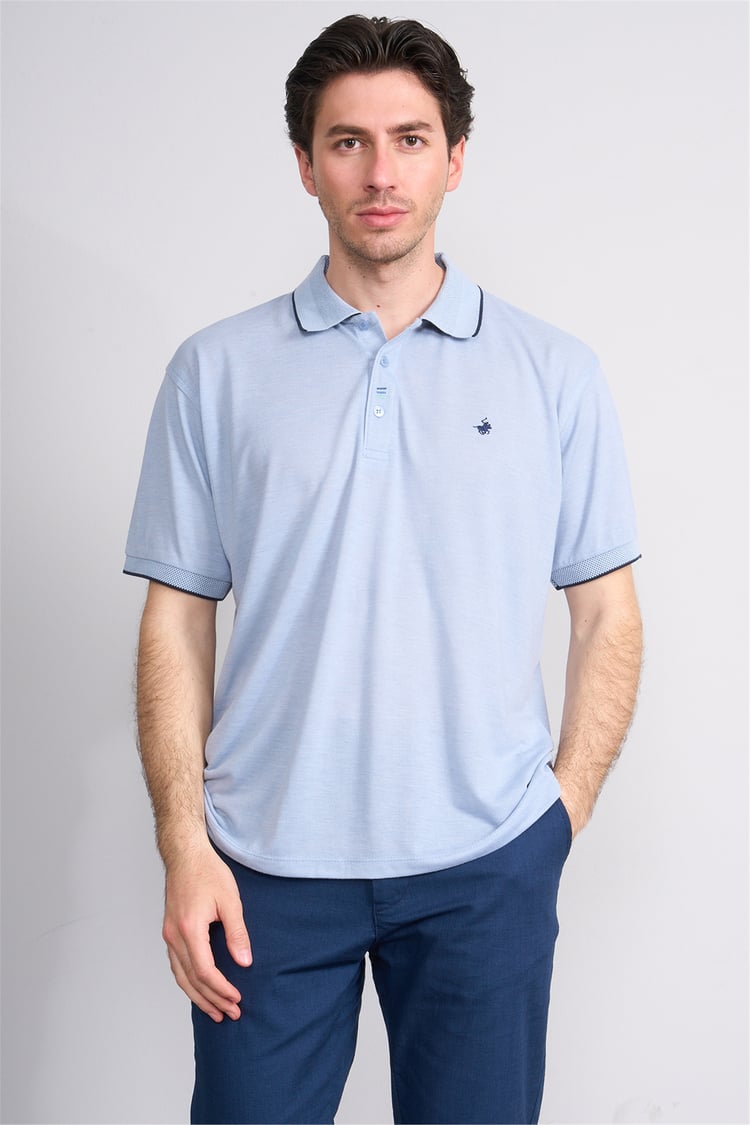 Çetinkaya Chester Polo 4732 Polo Yaka Regular Düz Pike T-shirt Bebe Mavi