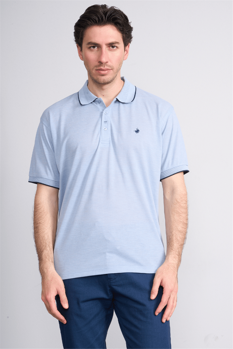 Çetinkaya Chester Polo 4732 Polo Yaka Regular Düz Pike T-shirt Bebe Mavi