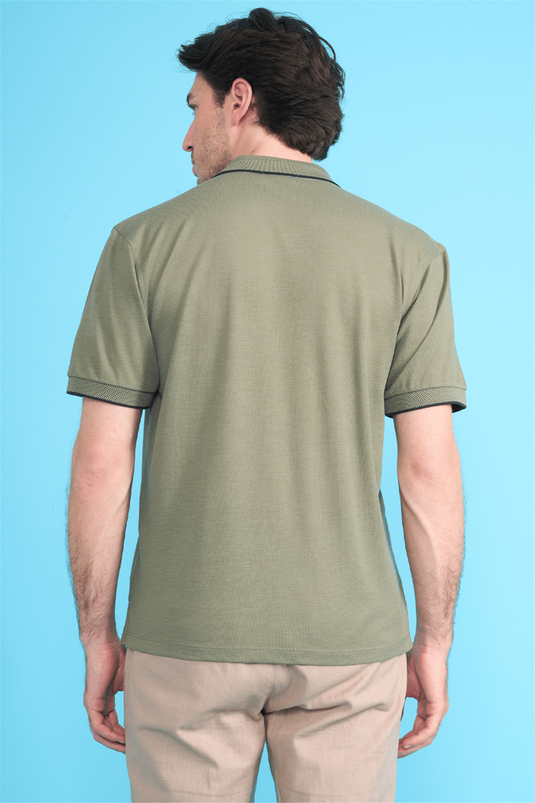 Çetinkaya Chester Polo 4732 Polo Yaka Regular Düz Pike T-shirt Çağla
