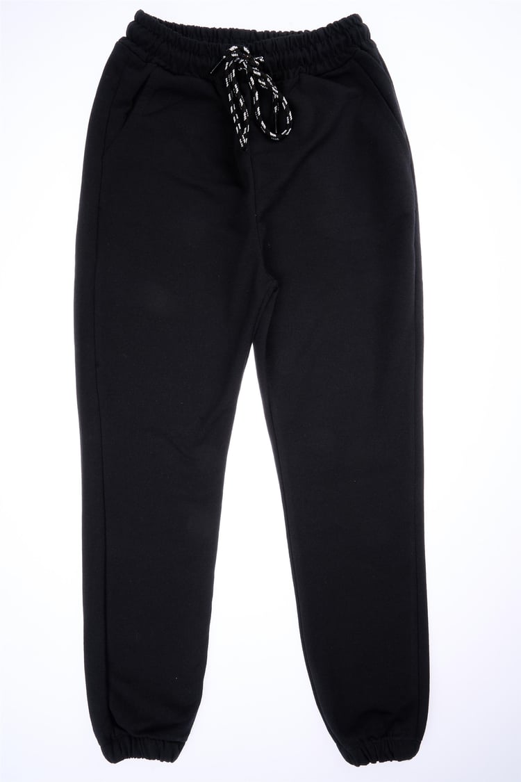 Çetinkaya FitClub 33411 Unisex 2 İplik Rejenere Eşofman Alt Siyah 4-12 Yaş