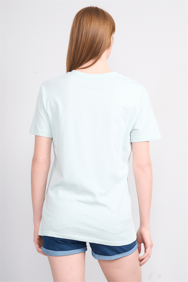 Çetinkaya Fithit 3265 Bayan V Yaka 30/1 Penye Regular Basic T-shirt Çağla
