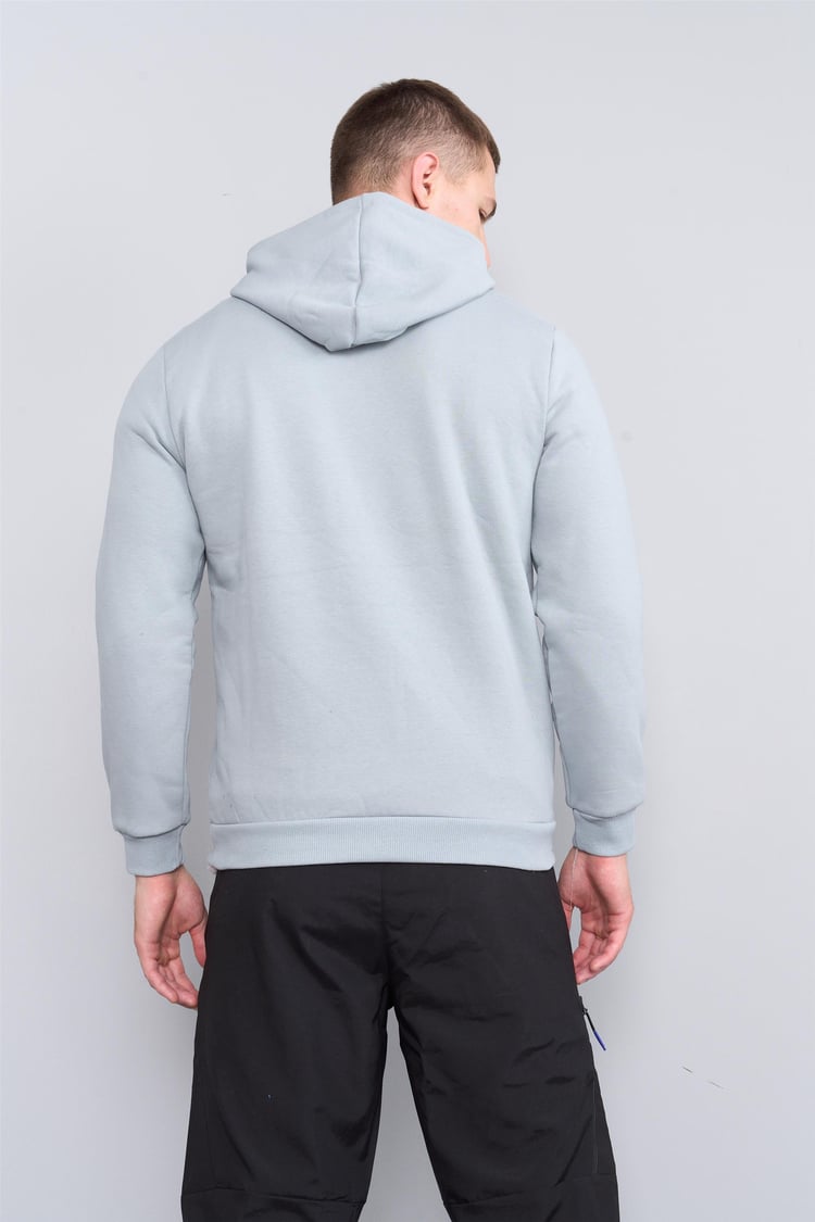 Çetinkaya Mentality 3035 3 İp Kapşonlu Gri Sweatshirt