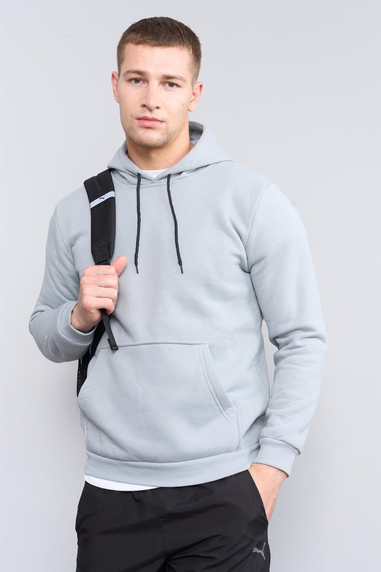 Çetinkaya Mentality 3035 3 İp Kapşonlu Gri Sweatshirt