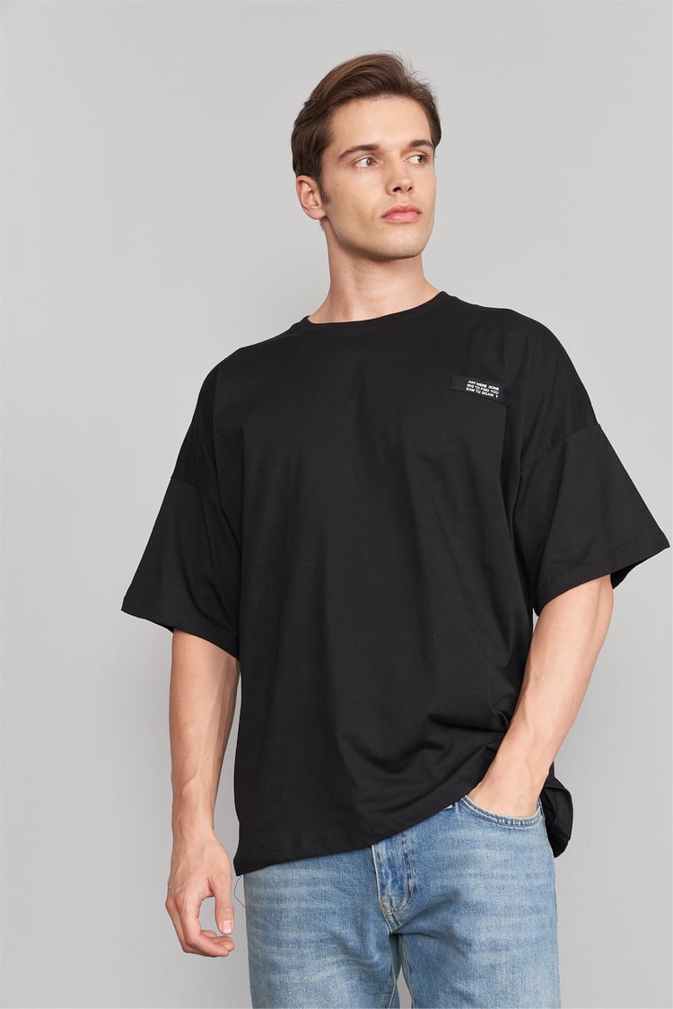 Çetinkaya Mentality 3065 Erkek Bisiklet Yaka Düşük Omuz Oversize