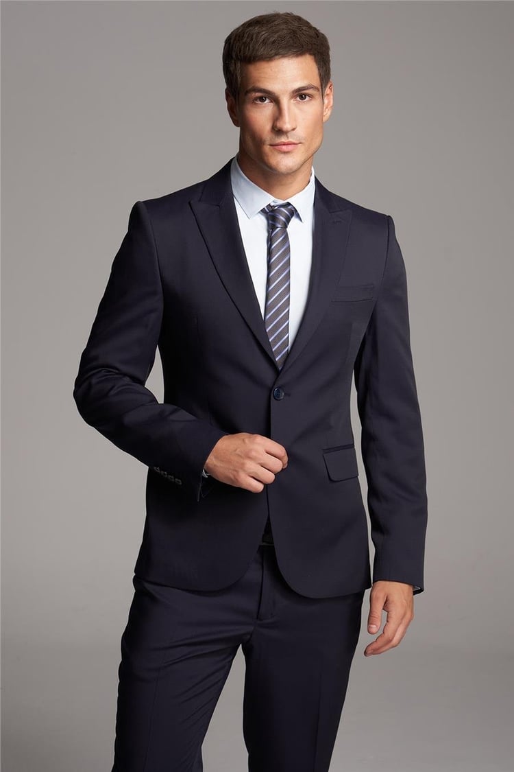 Çetinkaya Mentality 3440 Erkek Olimpia Slim Fit Lacivert Takım Elbise