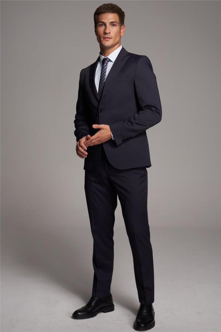 Çetinkaya Mentality 3440 Erkek Olimpia Slim Fit Lacivert Takım Elbise