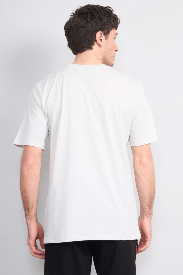 Çetinkaya Mentality 4499 Bisiklet Yaka Regular Baskılı T-shirt Taş