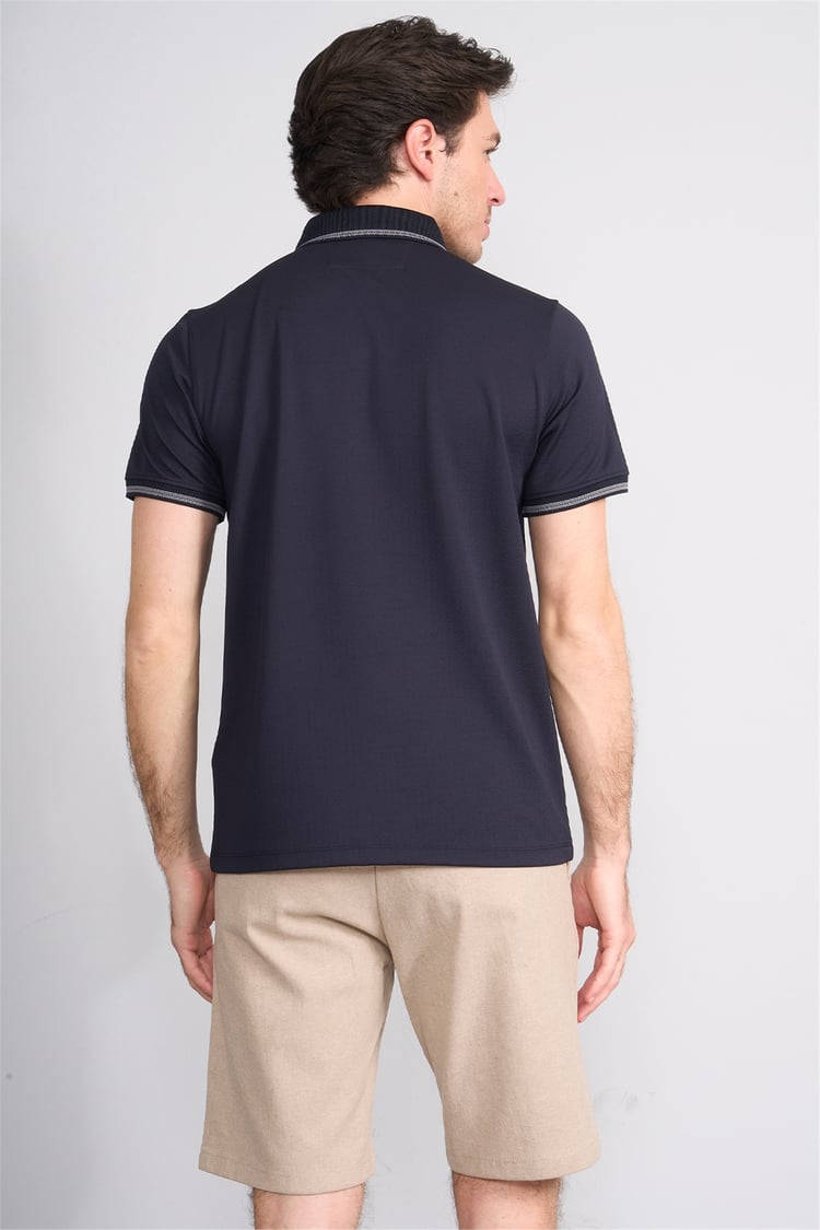 Çetinkaya Mentality 4555 Polo Yaka Regular Modelli T-shirt Lacivert