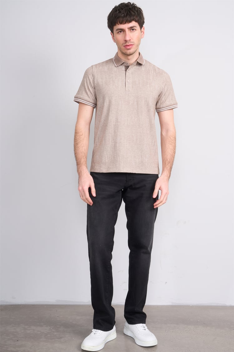 Çetinkaya Mentality 4558 Polo Yaka Regular Modelli T-shirt Kahve