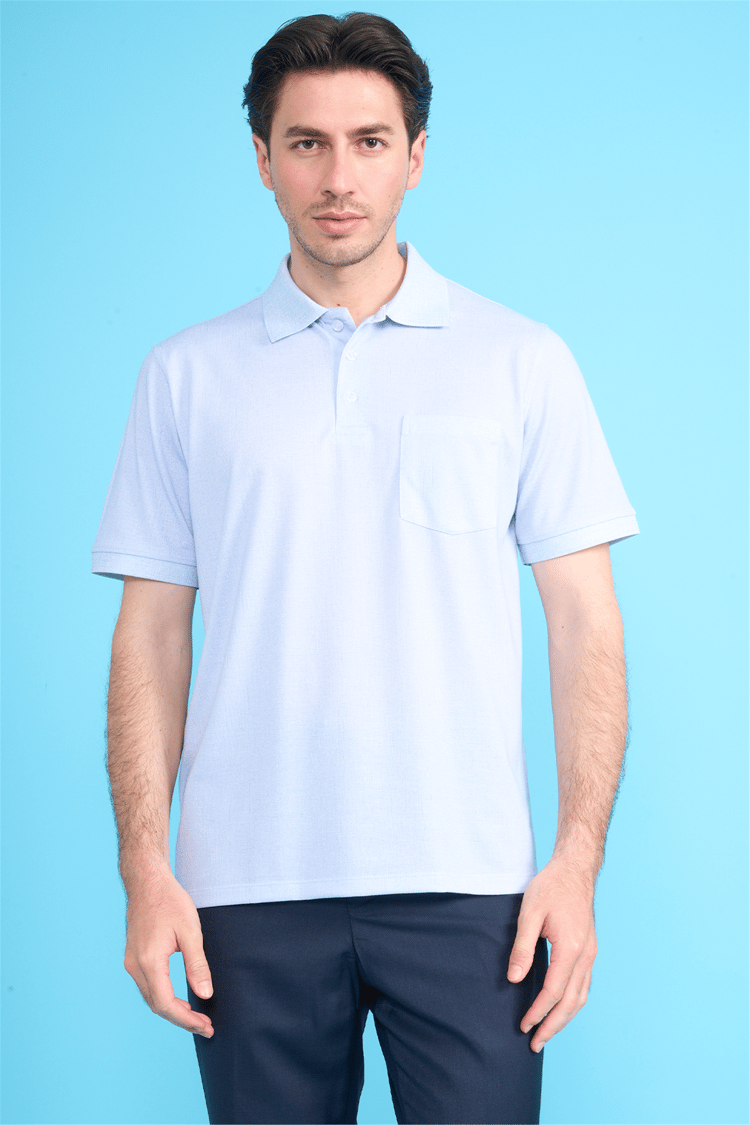 Çetinkaya Mentality 4582 Polo Yaka Regular Modelli T-shirt Mavi