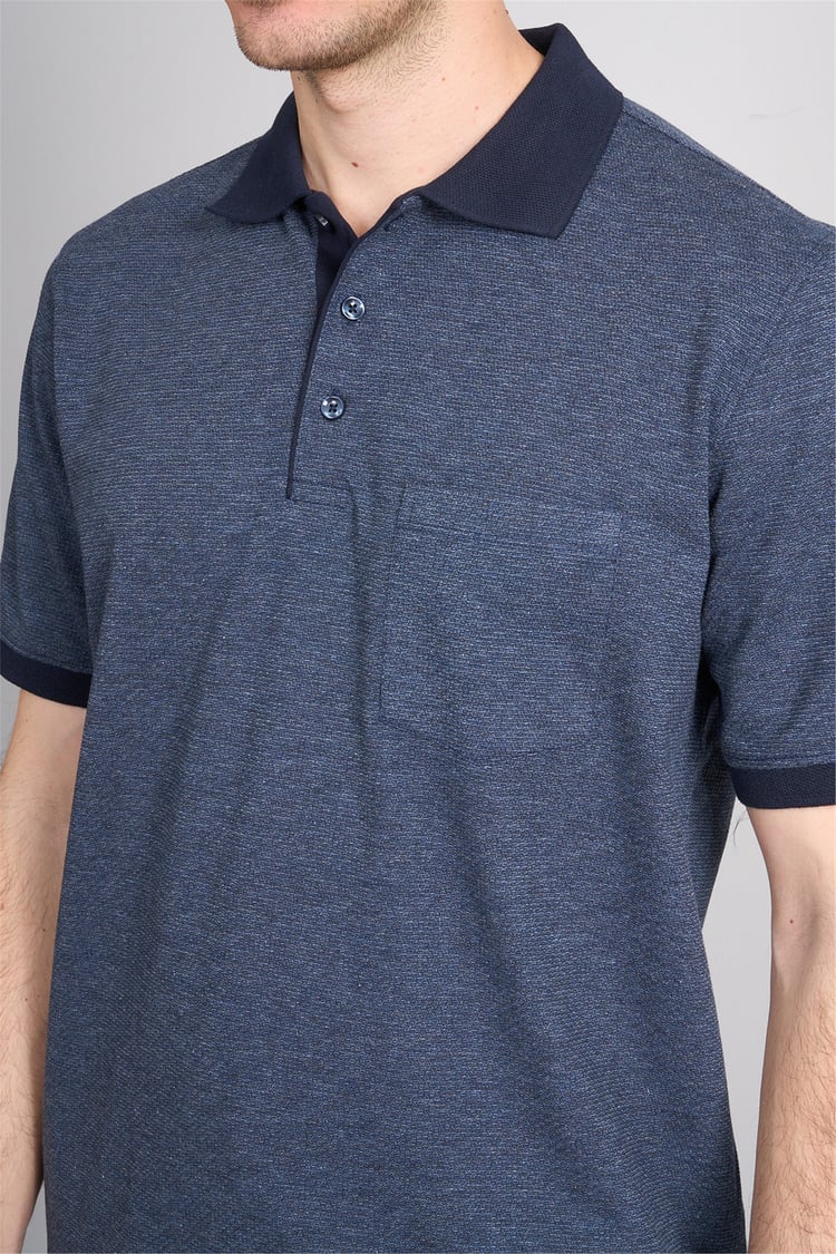 Çetinkaya Mentality 4595 Polo Yaka Regular Modelli T-shirt İndigo