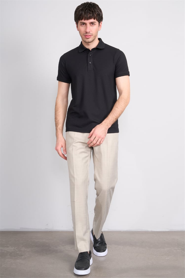 Çetinkaya Mentality 4598 Polo Yaka Regular Modelli T-shirt İndigo