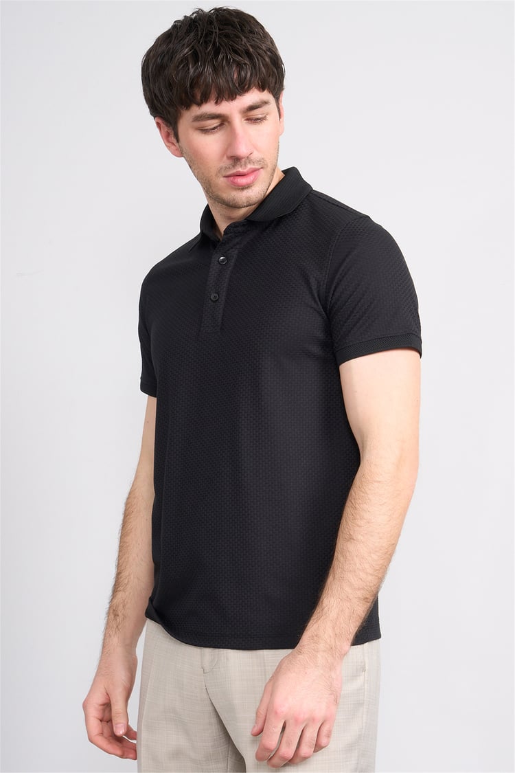 Çetinkaya Mentality 4598 Polo Yaka Regular Modelli T-shirt İndigo