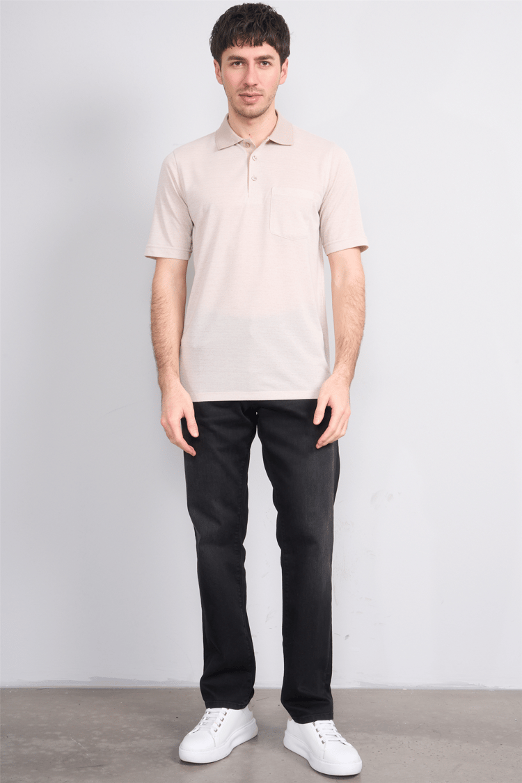 Çetinkaya Mentality 4626 Polo Yaka Regular Modelli T-shirt Toprak