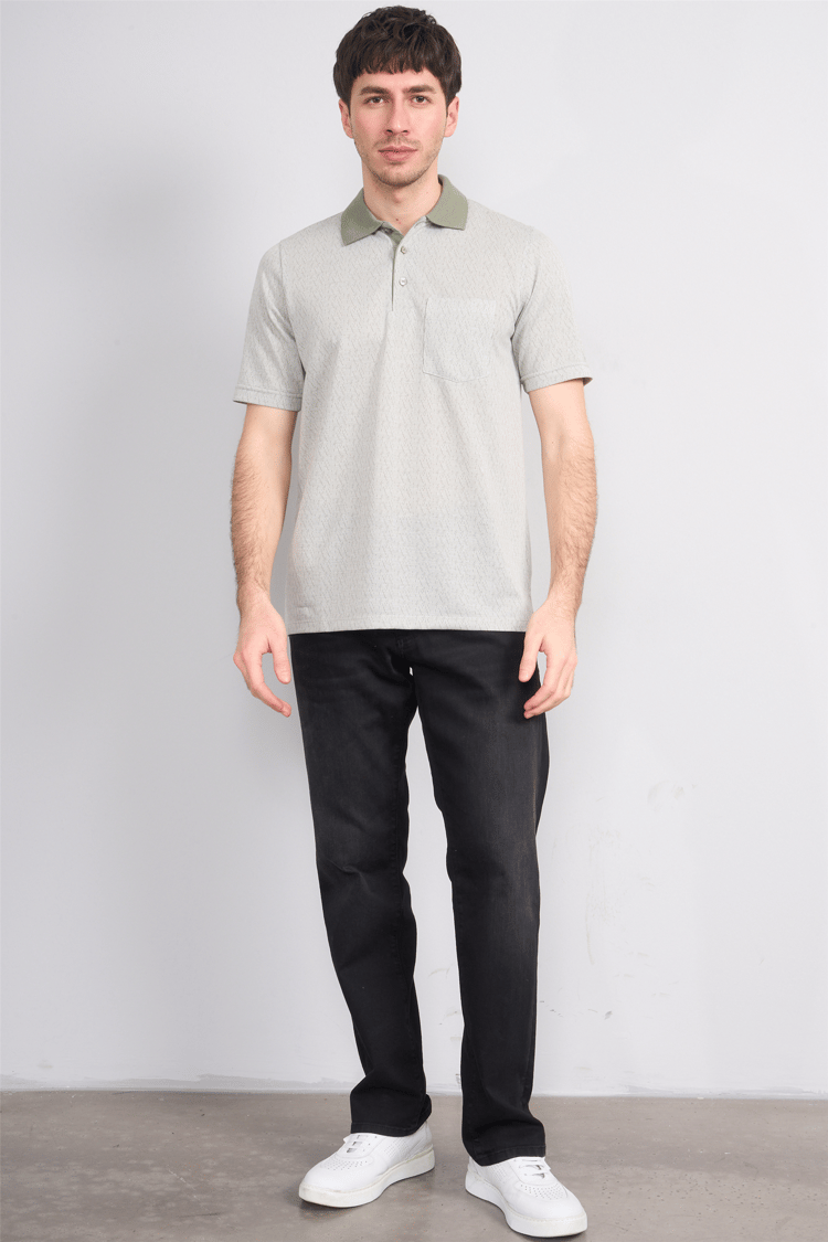 Çetinkaya Mentality 4628 Polo Yaka Regular Modelli T-shirt Haki