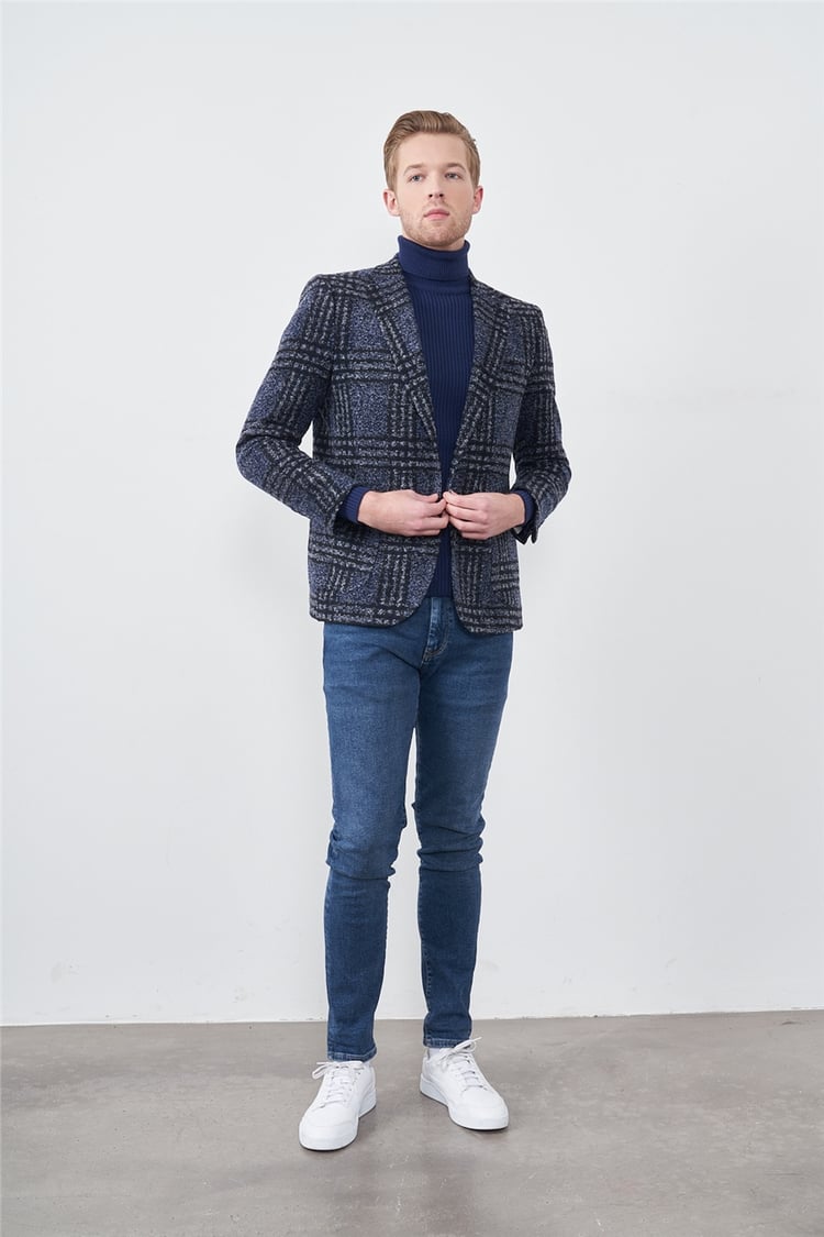 Cetinkaya mentality 4803 erkek yunter slimfit ceket