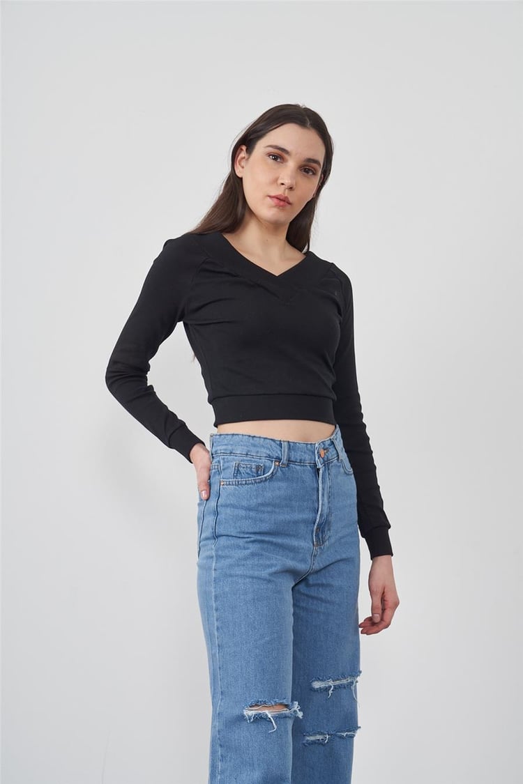 Çetinkaya V Yaka Siyah Body