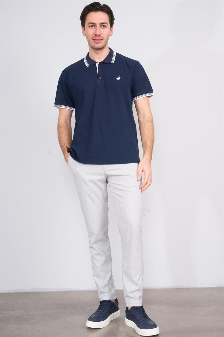 Chester Polo 3945 Erkek Polo Yaka Penye Pike T-shirt Lacivert