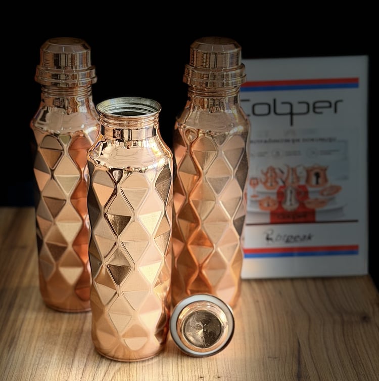 Cobper Premium Collection Prayn Bakır Matara