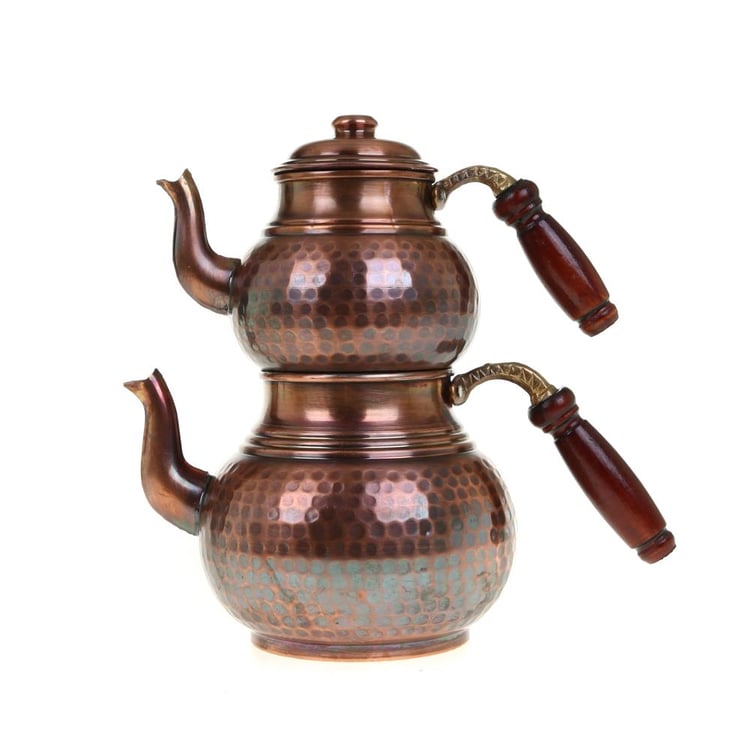 Cobper Premium Collection Teatime Bakır Çaydanlık Küçük Oksit